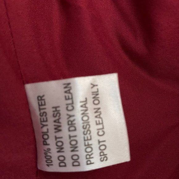 JJ's House Burgundy A-line Deep V Floor-Length Chiffon Formal Dress Sz 8 269486 - Picture 7 of 9